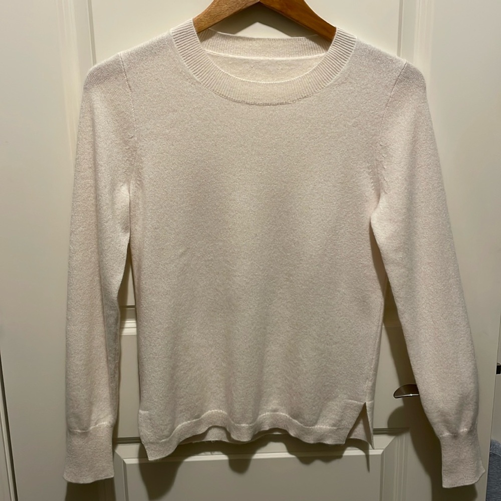 J. Crew cashmere classic-fit crew neck sweater, size small